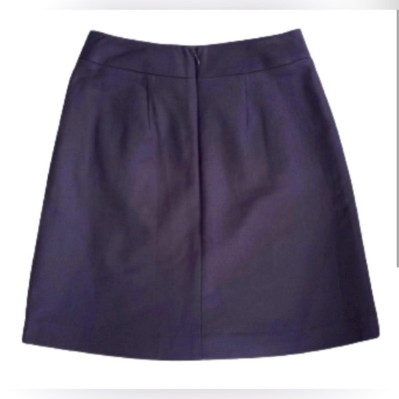 BCBG MAXAZRIA ⚓️SIZE 0⚓️PENNY COTTON NAVY SAILOR SKIRT POCKETS ZIP CLOSURE ⚓️ - Picture 12 of 15